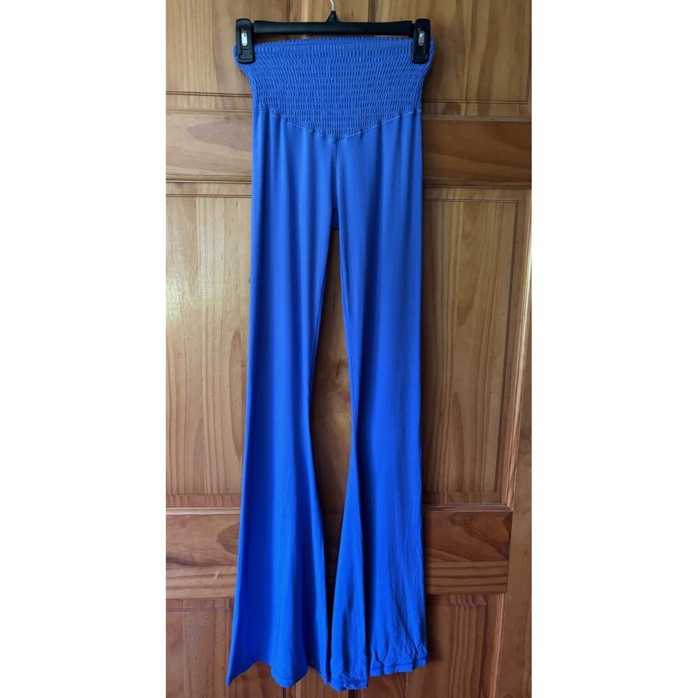 OFFLINE By Aerie Real Me Super Flare Leggings Womens S Blue High Rise Yoga